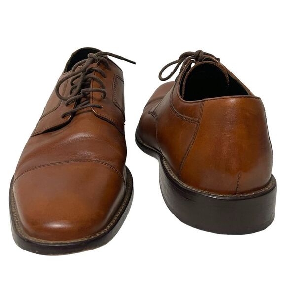 JOHNSTON & MURPHY Men's Lancaster Cap Toe Oxfords 10 - Picture 3 of 10